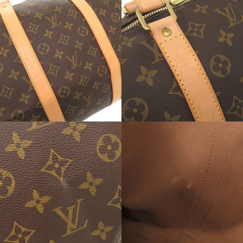 LOUIS VUITTON Authentic Brown Monogram Keepall 55 Boston Bag - Picture 10 of 10